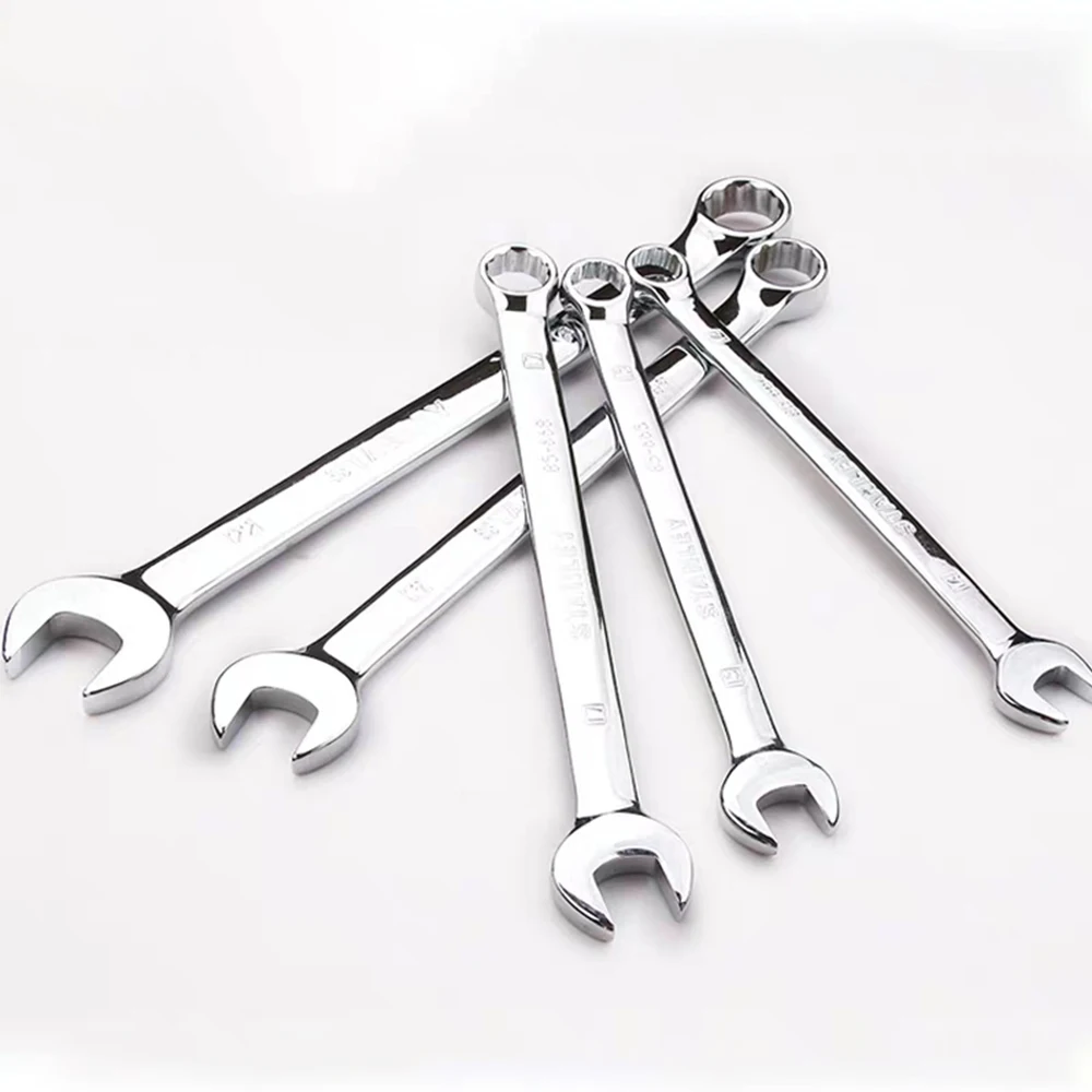 

Dual-use plum blossom open end Ratchet wrench 6MM-32MM Combination spanners nut cutter combined Key Repair hand tools