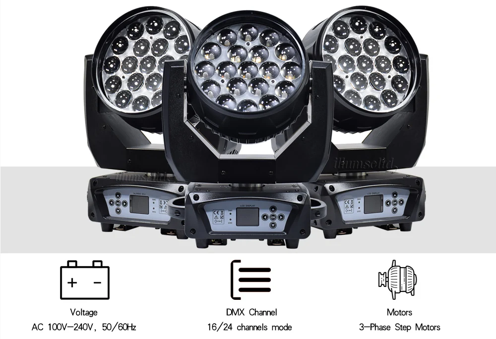 Zoom 19x15w светильник с движущейся головкой имеет f светильник 4в1 для сцены, дискотеки, dj, ktv