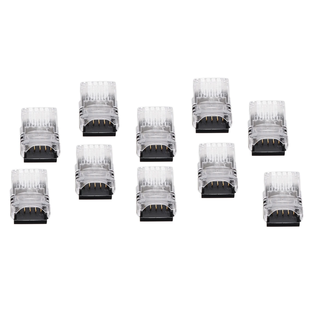 10pcs 5 pin LED Strip Connector Waterproof IP65 5050 LED Light Quick Connectors Mayitr Lighting Accessories