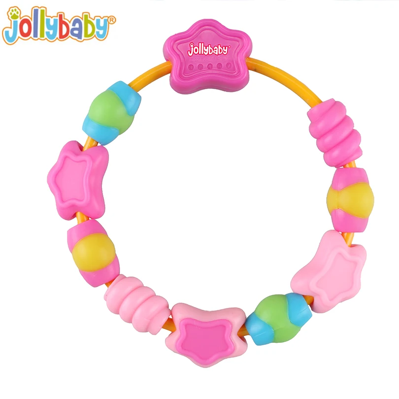 baby toys Wrist Teether Safety Teething Bracelet Toothbrush Colorful Lovely Teether Bath Toy
