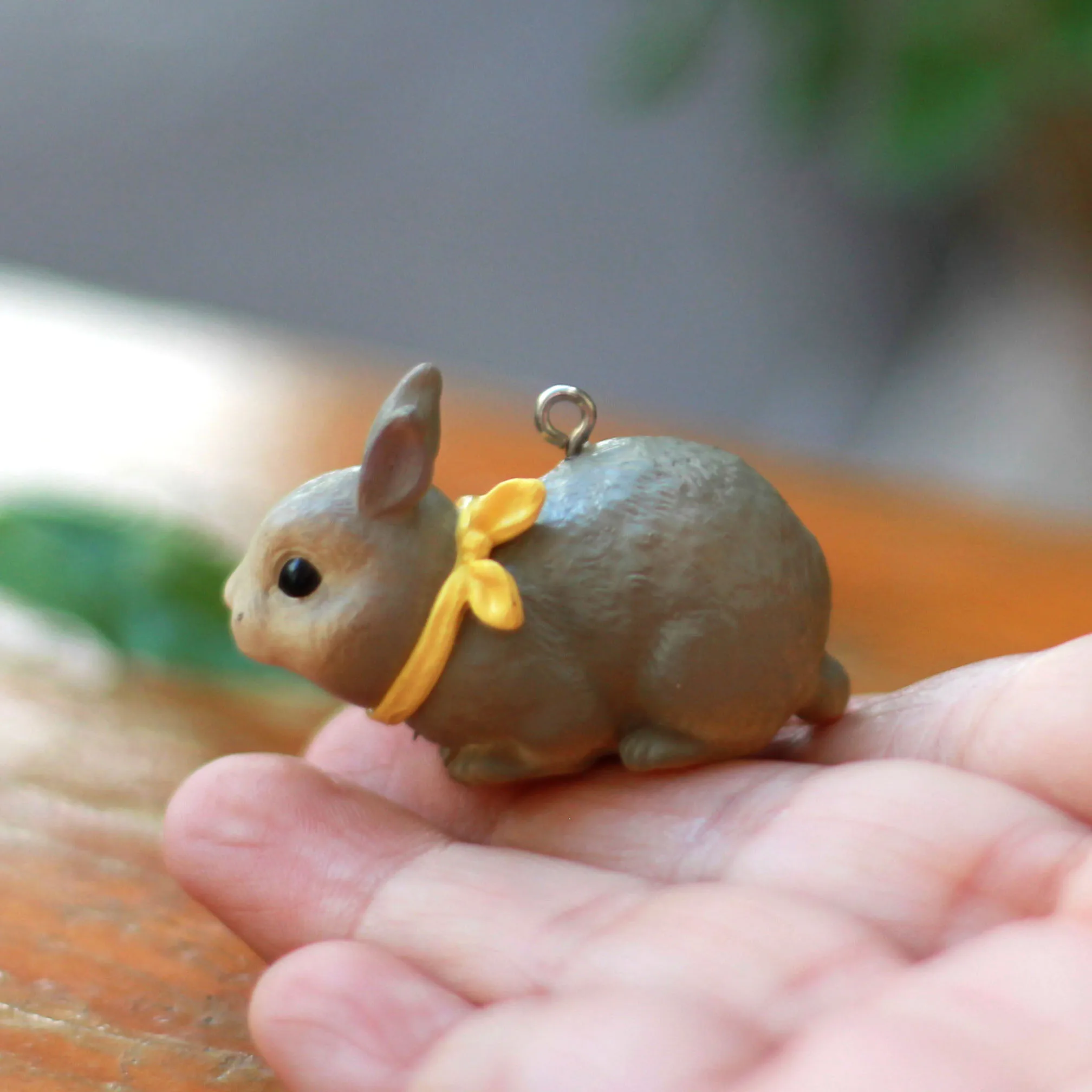 Мини кролик каучуковые подвижные фигурки капсула игрушки микропейзаж