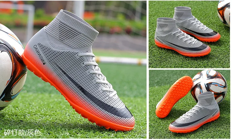 sapatos de futebol masculino tênis interior turf futsal
