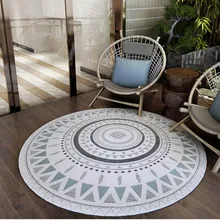 Круглые ковры для дома, гостиной, спальни в скандинавском стиле, ковер для кабинета, компьютерное кресло, подвесные корзины, коврики