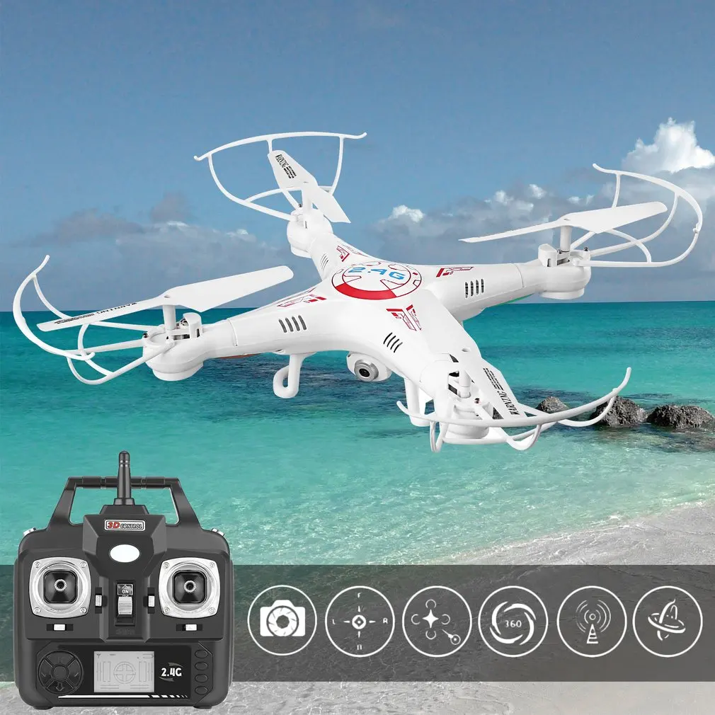 

X5C-1 2.4G 4 Channel 4 Axles 6-Axles Gyro Headless RC Quadcopter RTF with Remote Control 360 Degree 3D Tumbling3