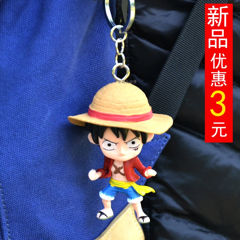 

IVYYE 1PCS One Piece Luffy Anime Action Figure Key Chain PVC Figures Keyring Toys Keychain Keyholder Unisex Gifts NEW