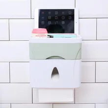 YFGXBHMX Многофункциональный пластиковый водонепроницаемый тканевый ящик для туалета, туалета, не содержит гвоздей, пробивной лоток, бумажный рулон, держатель для полотенец