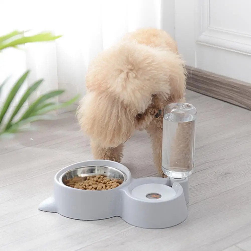 Собака автоматическая кормушка фонтан воды нет-влажный рот для собаки диспенсер для кошки