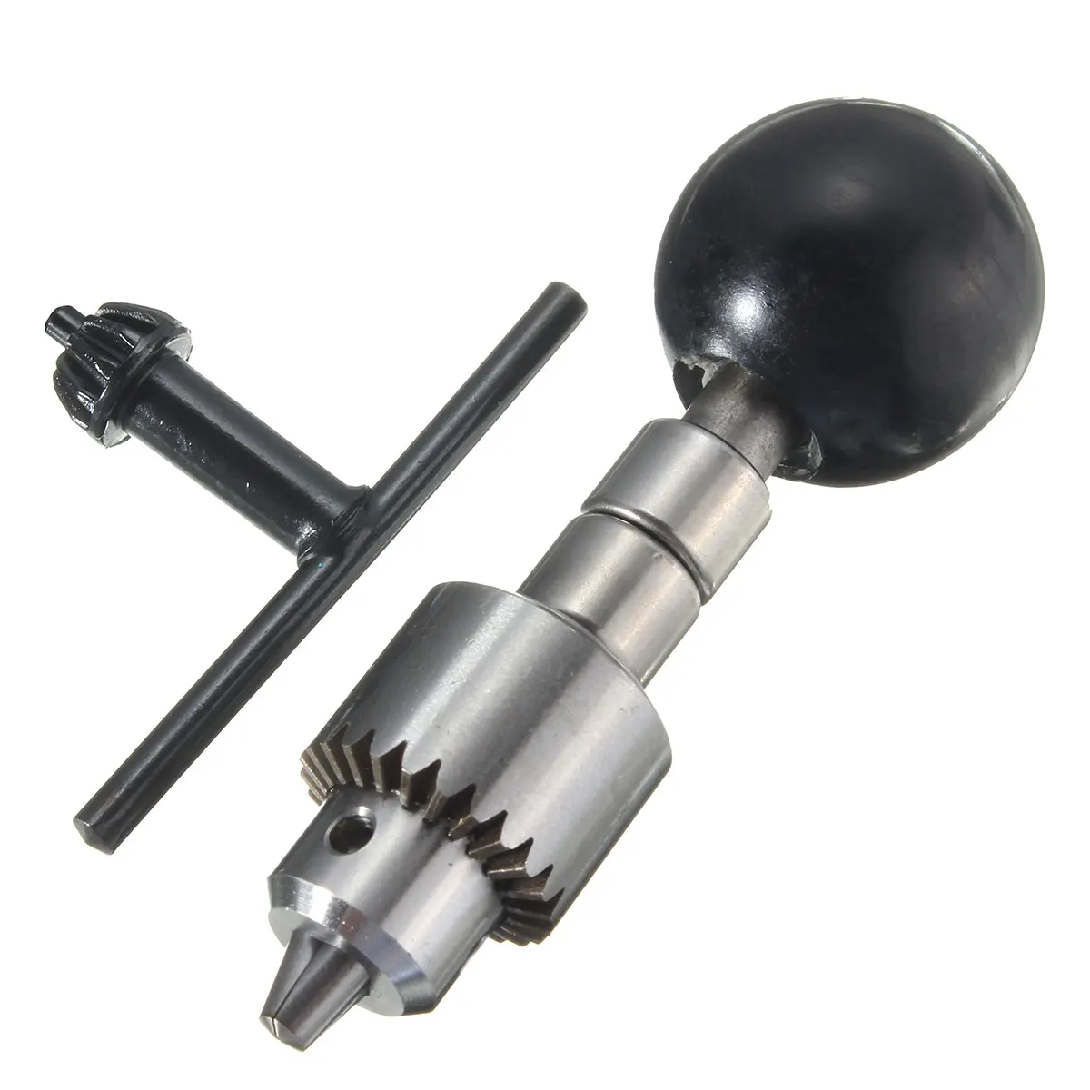 

1x Portable 0.3-4mm Mini Hand Drill with Key Chuck Micro Craft Design-Drill