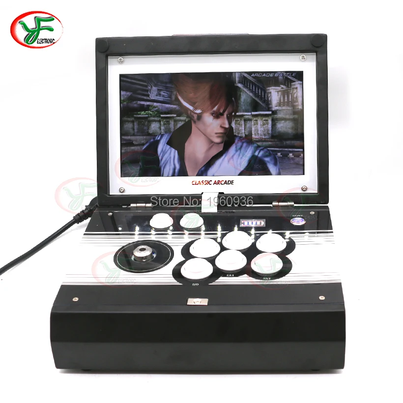 Mini Portable Arcade Game Console Joystick BOX 2210 in 1 Game Board Korean / English / Japanese With 10 inch HD LCD Monitor
