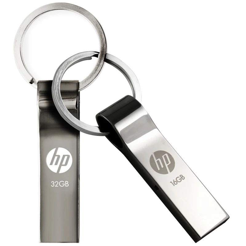 Usb флэш-накопитель hp с разъемом Usb 8 ГБ/16 ГБ/32 ГБ/64 Гб Memoria Usb брелок металлический Флешка диск на флэш-карта в виде ключа пылезащитный