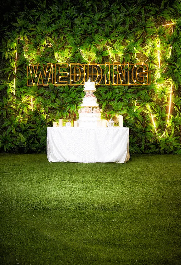 Vinyl Flowers Cake Nature Park Theme Wedding Party Background Romantic Night Style Decoration Backdrop For Photography Studio |