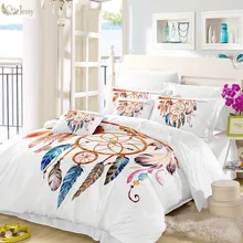 Luxury Colorful Feather Bedding Set Leaves Shape Bedlinens Duvet Cover Set Pillow Covers Twin Full Queen King Quilt Cover Set