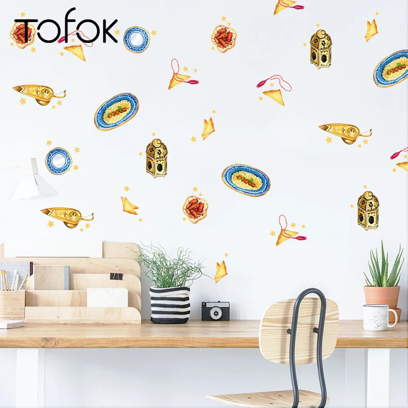 

Tofok 30pcs/set Turkish Style Pendants Wall Sticker DIY Kids Room Bedroom Creative Decals Ins Vinyl Self-adhesive Home Decor