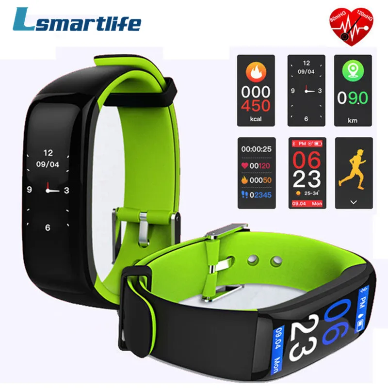 

Lsmartlife P1 PLUS Pedometer Smart Band H1 Color Display Fitness Bracelet Heart Rate Tracker Blood Pressure Monitor Wristband