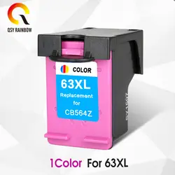 CMYK поставки восстановленные Картридж 1 шт. Цвет для hp 63XL 63 DESKJET 3632 Officejet 4652 4655 ENVY 4522 принтер