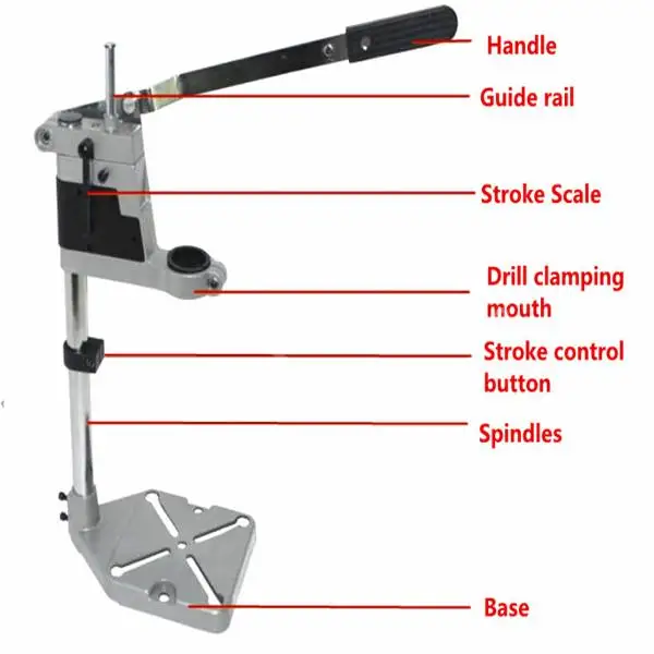 Многофункциональная электрическая дрель поддержка скамейка сверлильный пресс стенд верстак ремонтный инструмент зажим для сверления цанги 35 и 43 мм