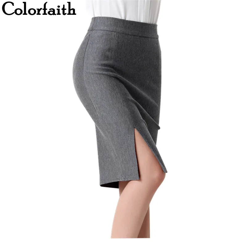 

2016 New Arrival Fashion Women Formal Work Wear Skirts Ladies Sexy High Waist Mini Pencil Skirt 3 Colors Plus Size Bottom 5602