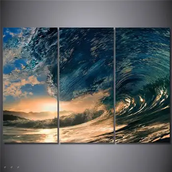 

Printed Tropical Paradise Ocean Sea Painting Canvas Print Room Decor Print Poster Picture Canvas Free Shipping/90607