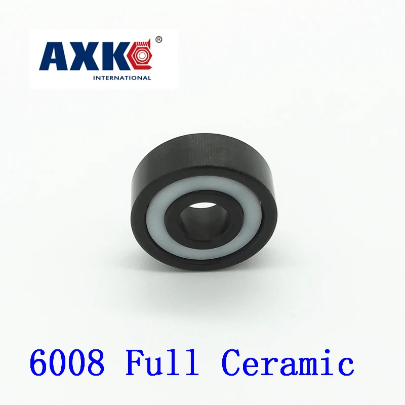 

Axk 6008 Full Ceramic Bearing ( 1 Pc ) 40*68*15 Mm Si3n4 Material 6008ce All Silicon Nitride Ceramic Ball Bearings