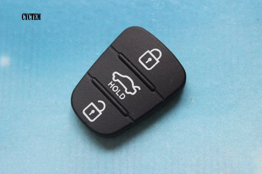 

CYCTEM 3 Buttons Remote Key Rubber Pad Silicone Button Fit For Hyundai I30 Kia K2 K5