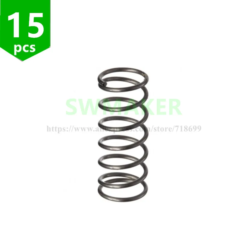

15pcs 3D Printer Compression Spring for Extruder Idler Tension / Bed Leveling - RepRap