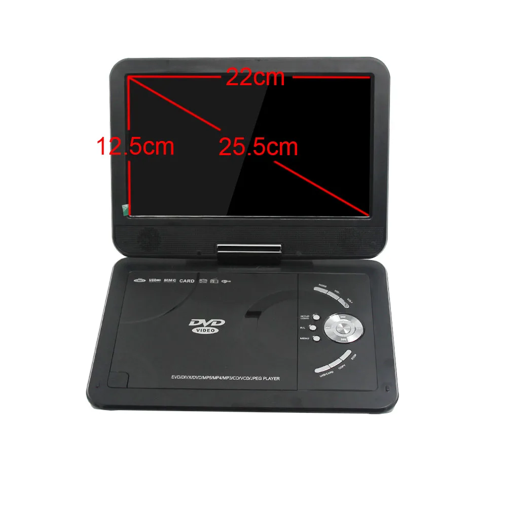 LONPOO dvd плеер 10 1 дюймов портативный DVD автомобиля Зарядное устройство USB SD игры ТВ с