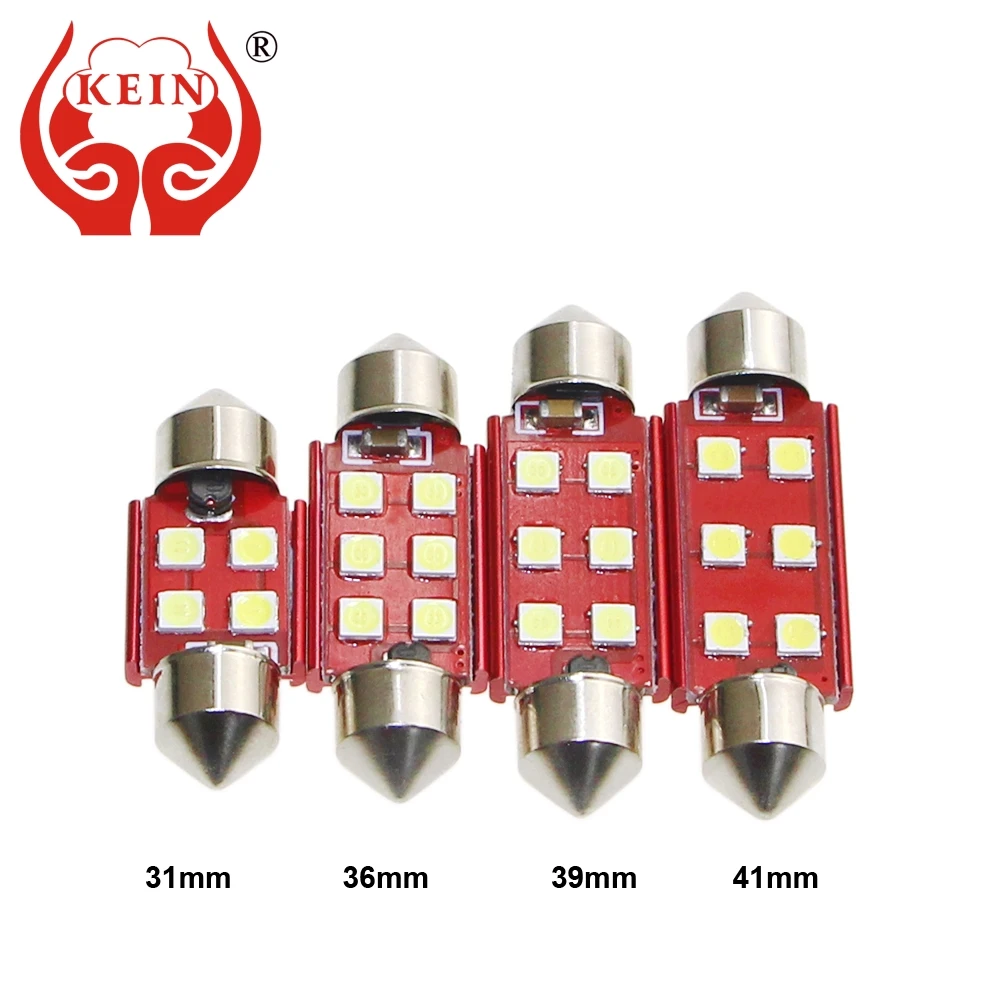 

KEIN 4PCS C5W C10W led festoon led 3030 High Qualit atuo car SV8.5 31MM 36MM 39MM 41MM Interior Lighting Signal Lamp Bulb Lights