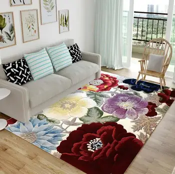 

40x60cm 50x80cm Ultra-soft Carpet Modern Tea Table Rug Living Room Mat Northern Europe Small Floor Mats Home Entrance Doormat
