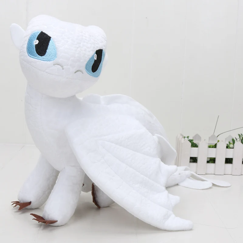 

55cm How to Train Your Dragon 3 Plush Toy Toothless Night Fury Light Fury Soft Stuffed Plush Doll Toys Kids Gifts