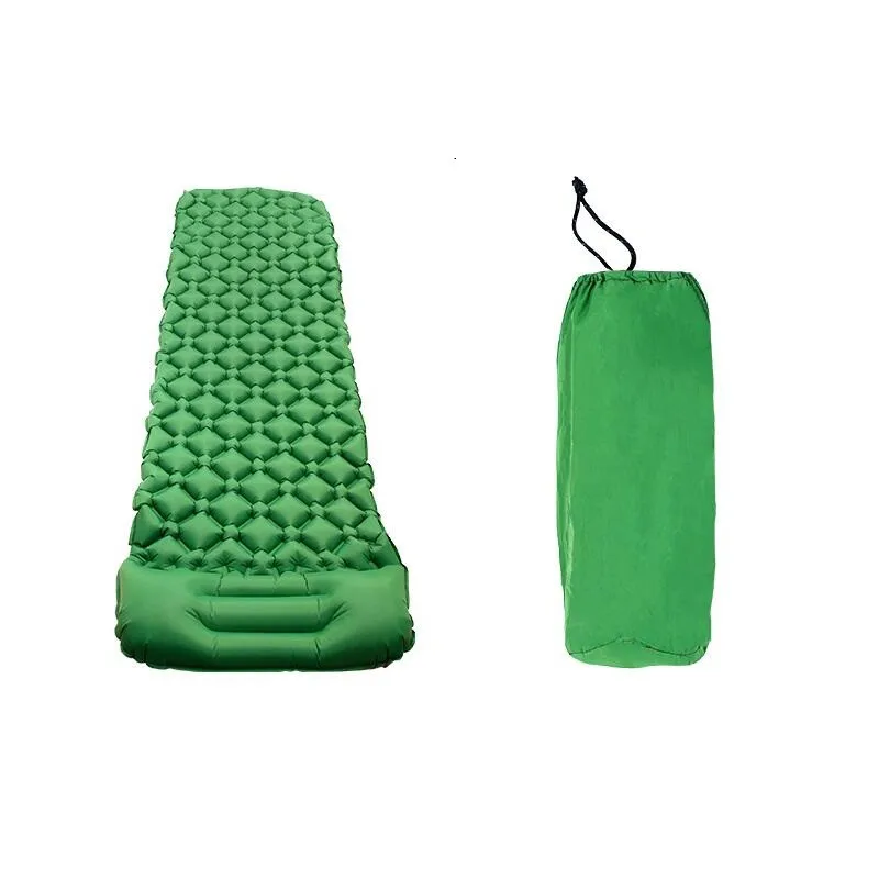 

Outdoor Ultralight Camping Mat TPU Inflatable Mattress Air Mattress Sleeping Pad Airbed Inflatable Bed Folding Bed With Pillow