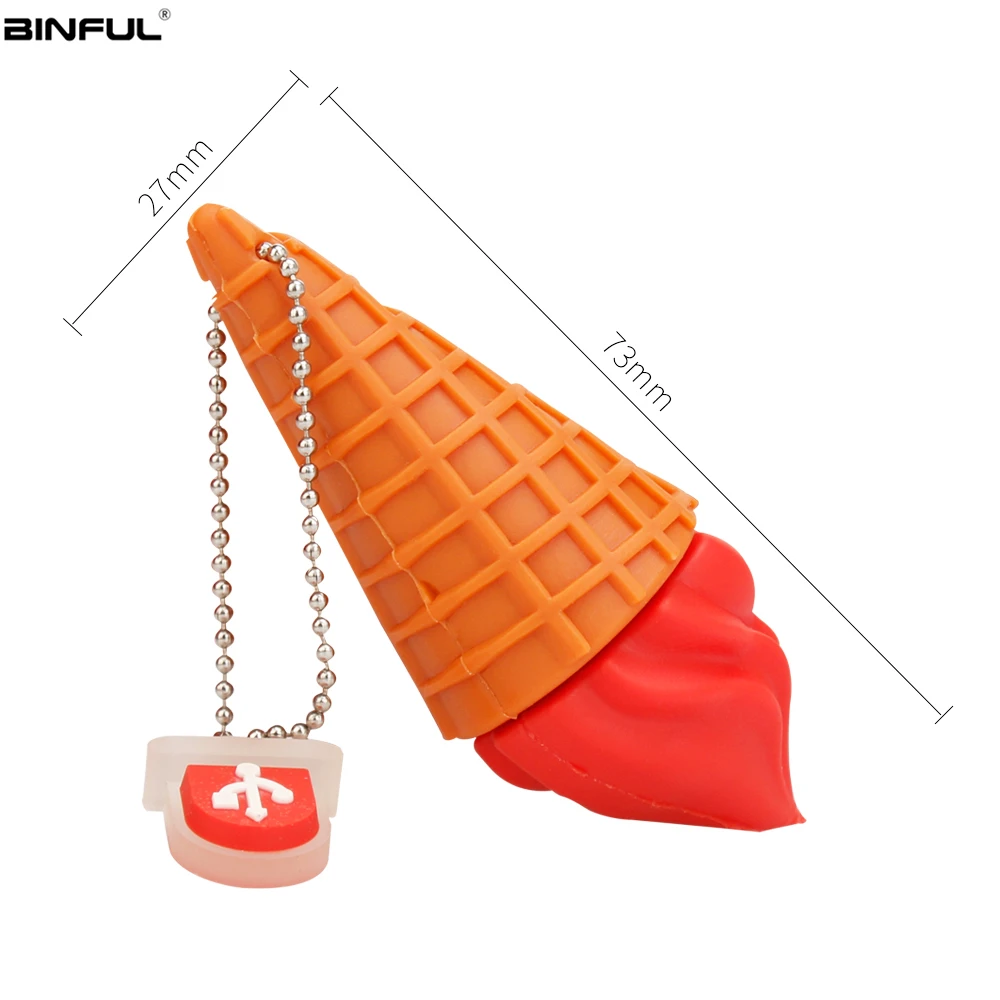 Usb Flash Drive Cartoon Ice Cream Cones Pen Drive 128GB 64GB 32GB Usb Stick 16GB 8GB 4G High Quality Cute Pendrive Free Shipping (1)