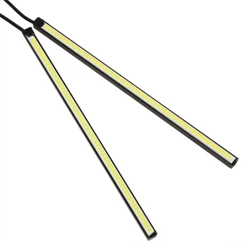 

New Car DRL Driving Lamp High Power Light 2Pcs 20cm 15W DRL LED 560LM Daytime Running Lamp Waterproof Ultra Slim Auto COB Light