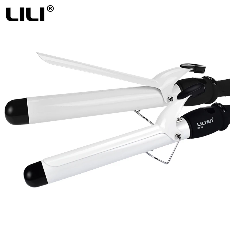 ᐂLCD Curling Irons ᗜ ǈഃ Titanium Titanium Ceramic Glaze 