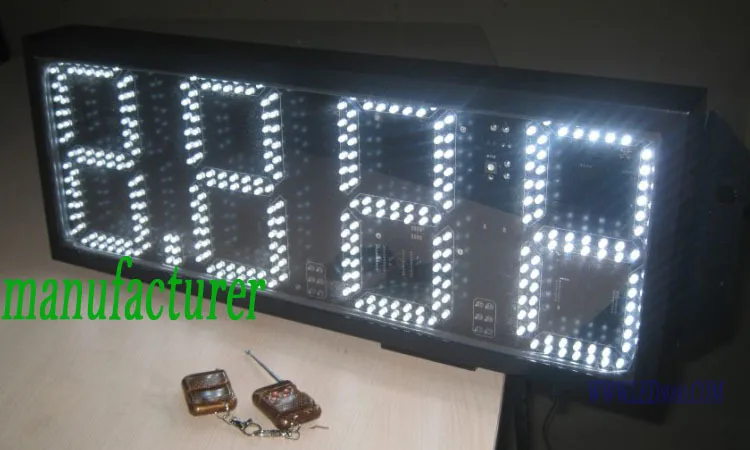 

Outdoor white color 8.889 gas price sign 8inch 4digits white led gas price sign free shipping outdoor usage