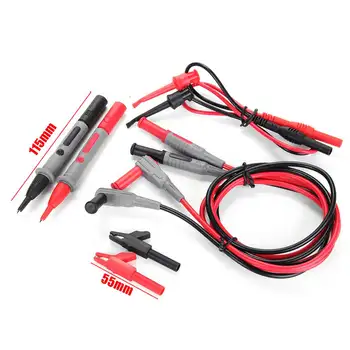 8Pcs/Set  Electronic Specialties Test Clips Leads Kit Banana Tester Probe Kit For Fluke Multimeter 5