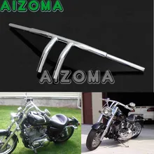 Guidão da motocicleta 8 “Rise T Bares 1-1/4” Fat Bar Cromo Personalizado Handle Bar Para Harley Cafe piloto Sportster Chopper Touring