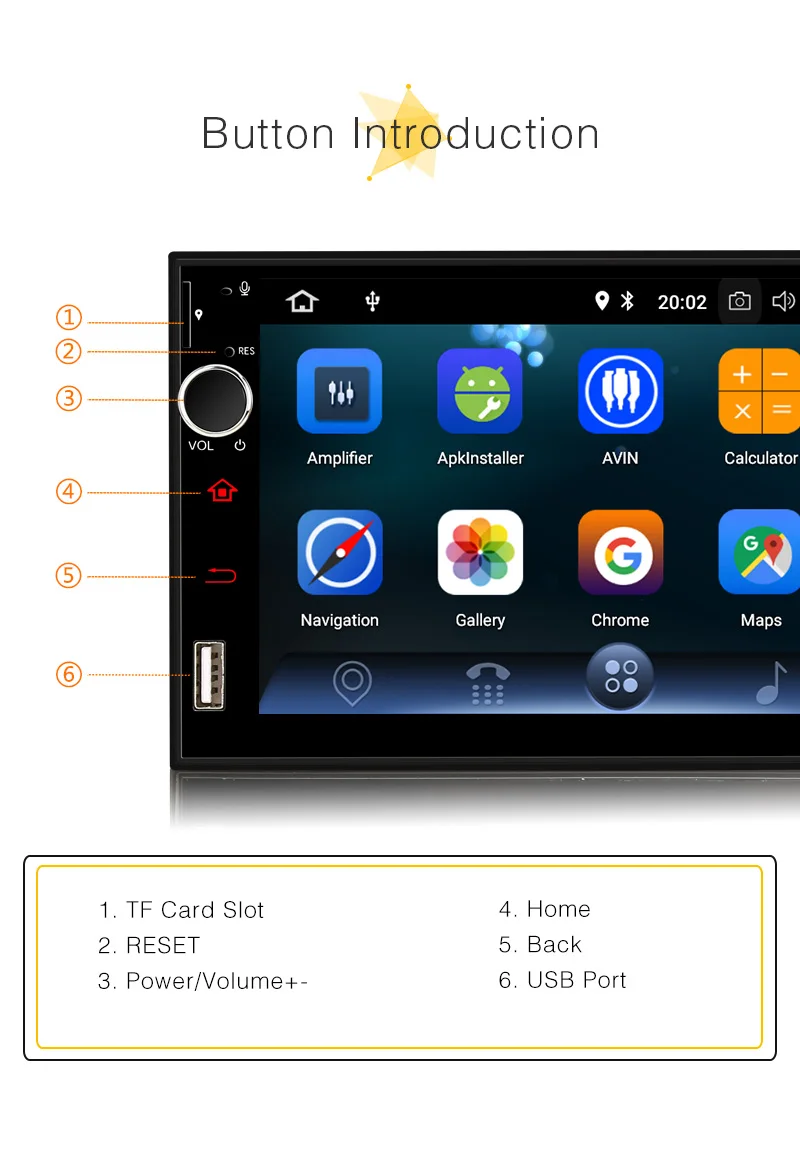 Pumpkin 2 Din 7 ''Android 8,0, Универсальное автомобильное радио, без dvd-плеера, gps, 4 Гб ram, 32 ГБ rom, автомобильное стерео аудио, Wifi, 3g, быстрая загрузка, головное устройство