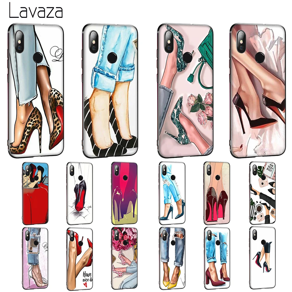 Lavaza High Heel Shoes Soft Case for Huawei Honor 6 7A Pro 7C 8C 7 8X 8 9 10 lite Note10 |
