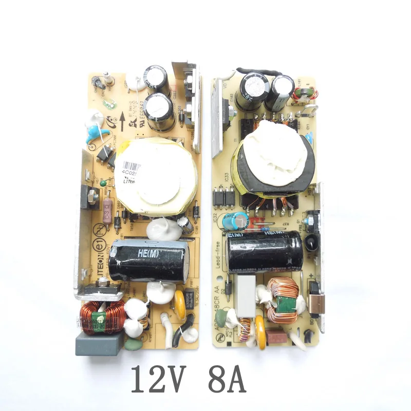 

AC-DC 12V 8A Switching Power Supply Circuit Board Module For Monitor LCD 8000MA 100-240V 50/60HZ 12.6*5.4*2.4CM SMPS