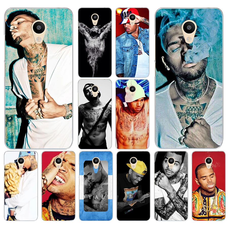 54DF Chris Brown xxl tattoo Hard Transparent Cover Case ...