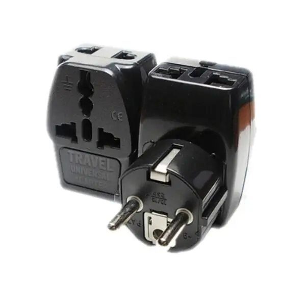 2 In 1 Universal EU South Korea Plug Adapter Converter US AU UK