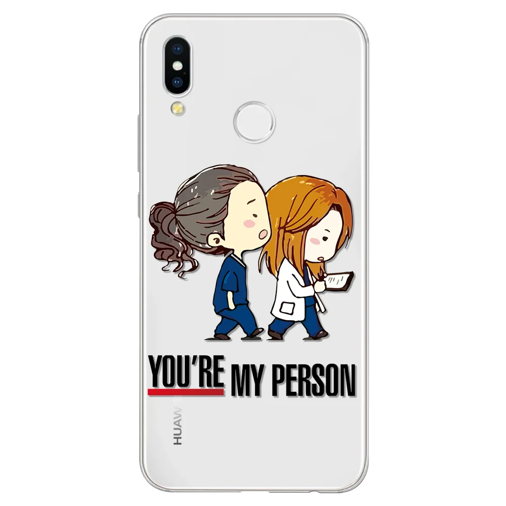 Ты мой человек GREYS Anatomy Coque чехол для телефона для huawei P Smart Z плюс P30 P20 Pro P10 P8 P9 Lite Coque мягкий чехол - Цвет: 0lg1l1b