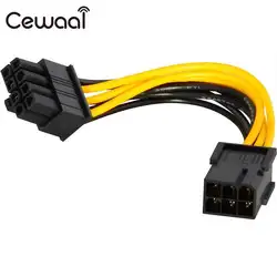 Cewaal 6pin к 8pin Процессор express Мощность Конвертор pci-e PCIe 8pin передачи Питание сплиттер кабельной линии Провода привести