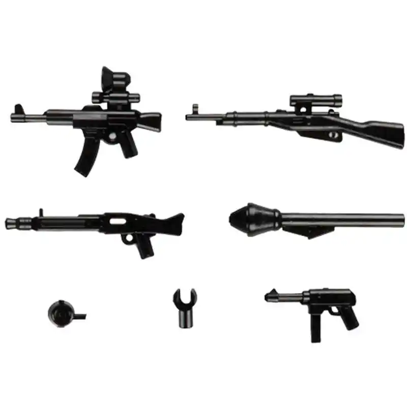 

Wholesale 10pcs/lot Second Rifles Black Weapons Guns Part Building Blocks Bricks Toys for Children