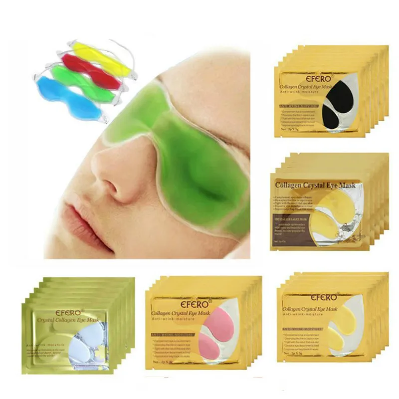 

Summer Cool Eye Mask Sleep Masks Soothing Tired Patches for the Eye Pads Remove Dark Circle Collagen Crystal Sheet Mask Eye Care