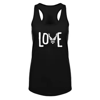 

Womens Usaf Love Fitness Racerback Workout Tank Tops