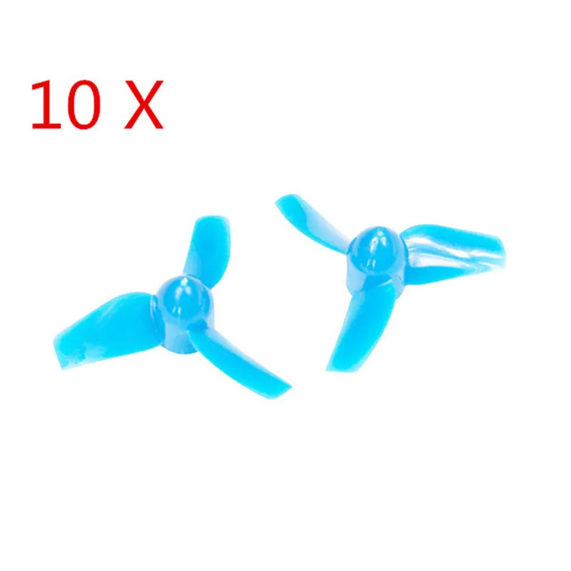 

10 Pairs LDARC / Kingkong 31mm Mounting Hole 1.0mm ABS 3-Blade Propeller Prop for 0703 0603 0705 Motor Drone DIY Parts Accs