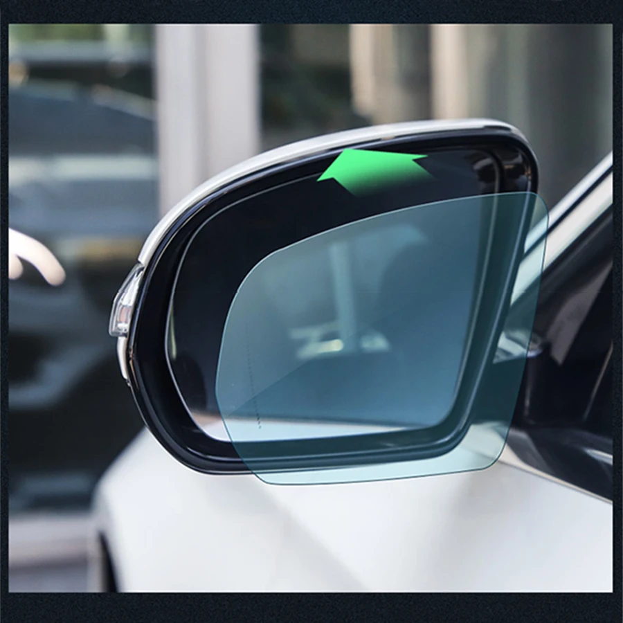 

For Mercedes Benz GLA GLK GLC E C Class W205 W212 W213 Anti-glare Rainproof Rearview Mirror Film Nano Antifog Protective Sticker