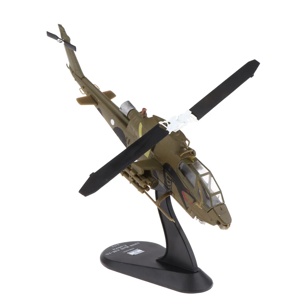 14009 Bell AH-1S Attack Helicopter AH1 Military Model with Stand Kids Adults Toys Collections for Military Lovers