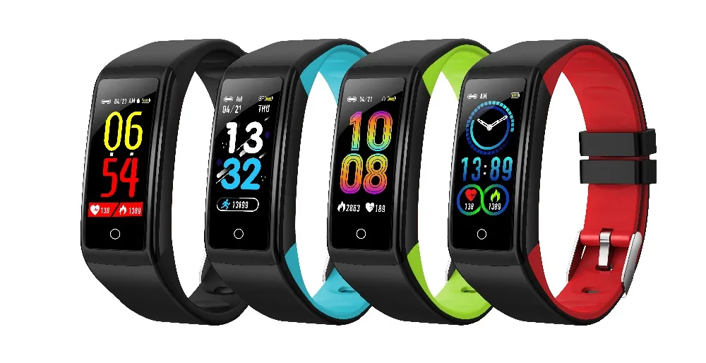 H3 color screen smart bracelet heart rate blood pressure waterproof exercise meter step two-color Bluetooth watch